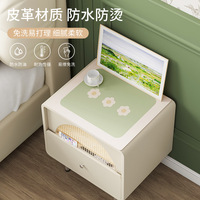 可爱卡通床头柜垫罩防水防油防烫皮革桌垫茶几盖布垫子桌面垫代发