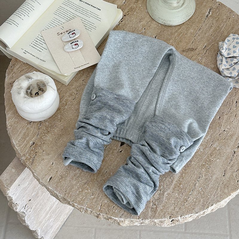 Leggings de niñas de clase A 2025, ropa de otoño, nuevos pantalones infantiles para bebés, pantalones de pilar, se pueden usar externamente image 7