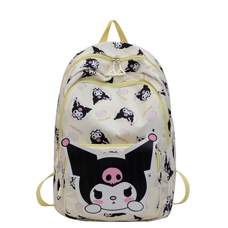 Cartoon capacious backpack, ages 3-6, kids' school bag with panda pattern, adjustable straps