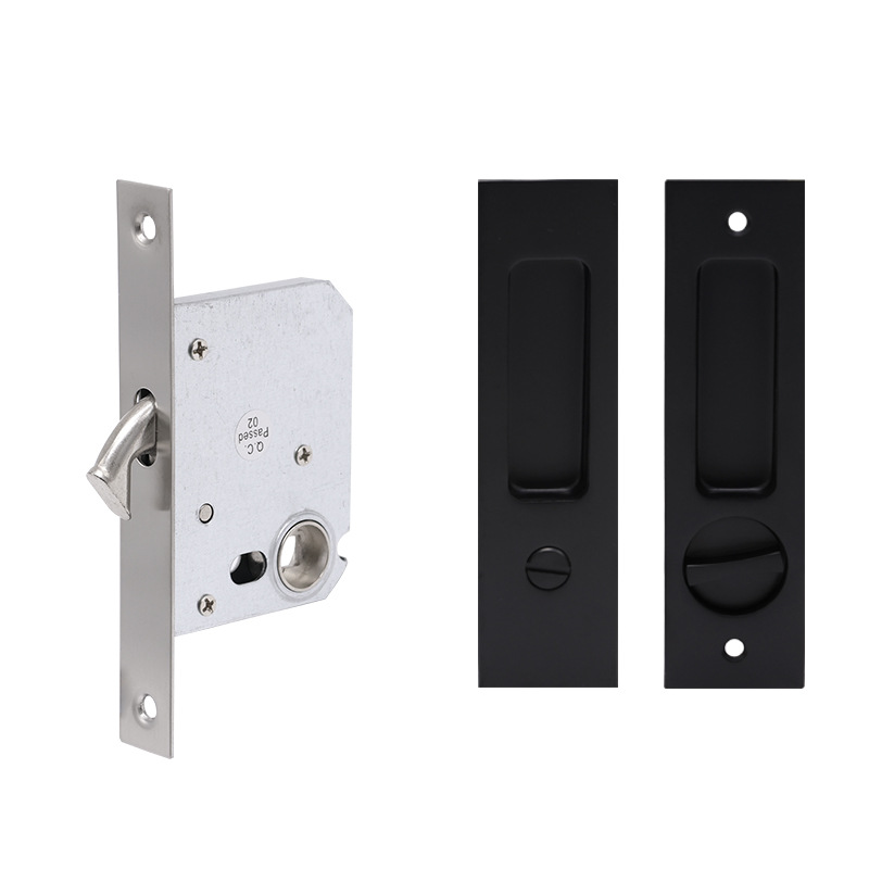 Personalizada 304 puerta deslizante de acero inoxidable balcón interior cocina baños bloqueo de gancho de puerta deslizante empujar y tirar de la puerta deslizante
