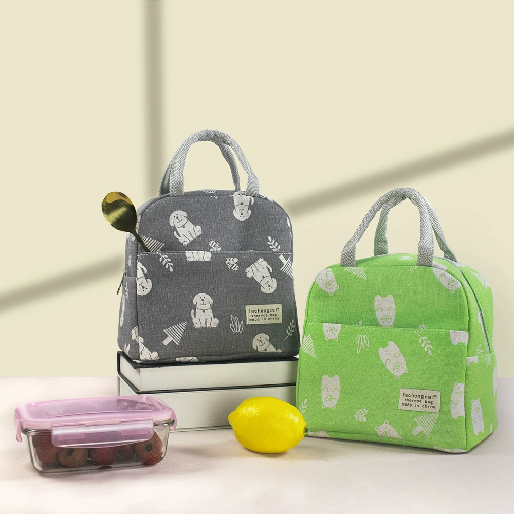 Capacious matte lunch box, thermos, simple and elegant design