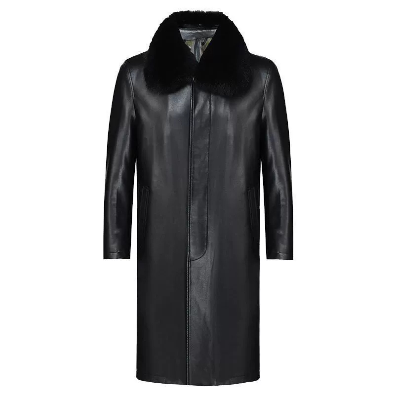 Long warm trench coat, down jacket, for middle age, maxi length