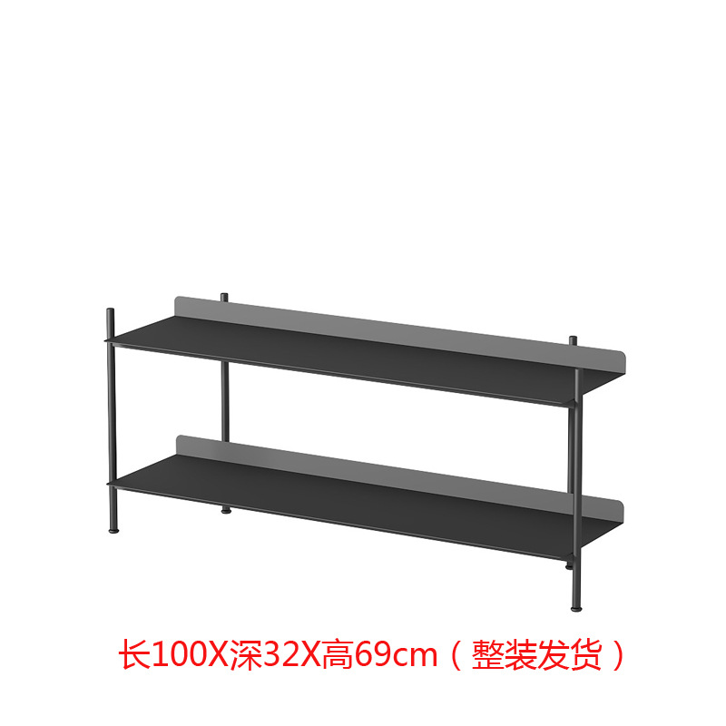 검은 색 100x32x69cm 2 층 (배송)
