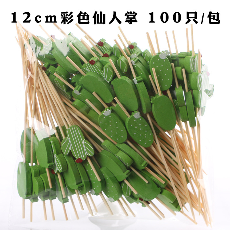 Fruit stick desechable flor stick