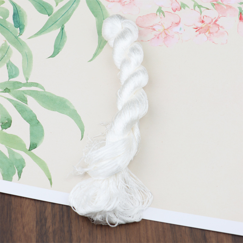 绒花缠花DIY手工制作材料无捻蚕丝线汉服配批发|undefined