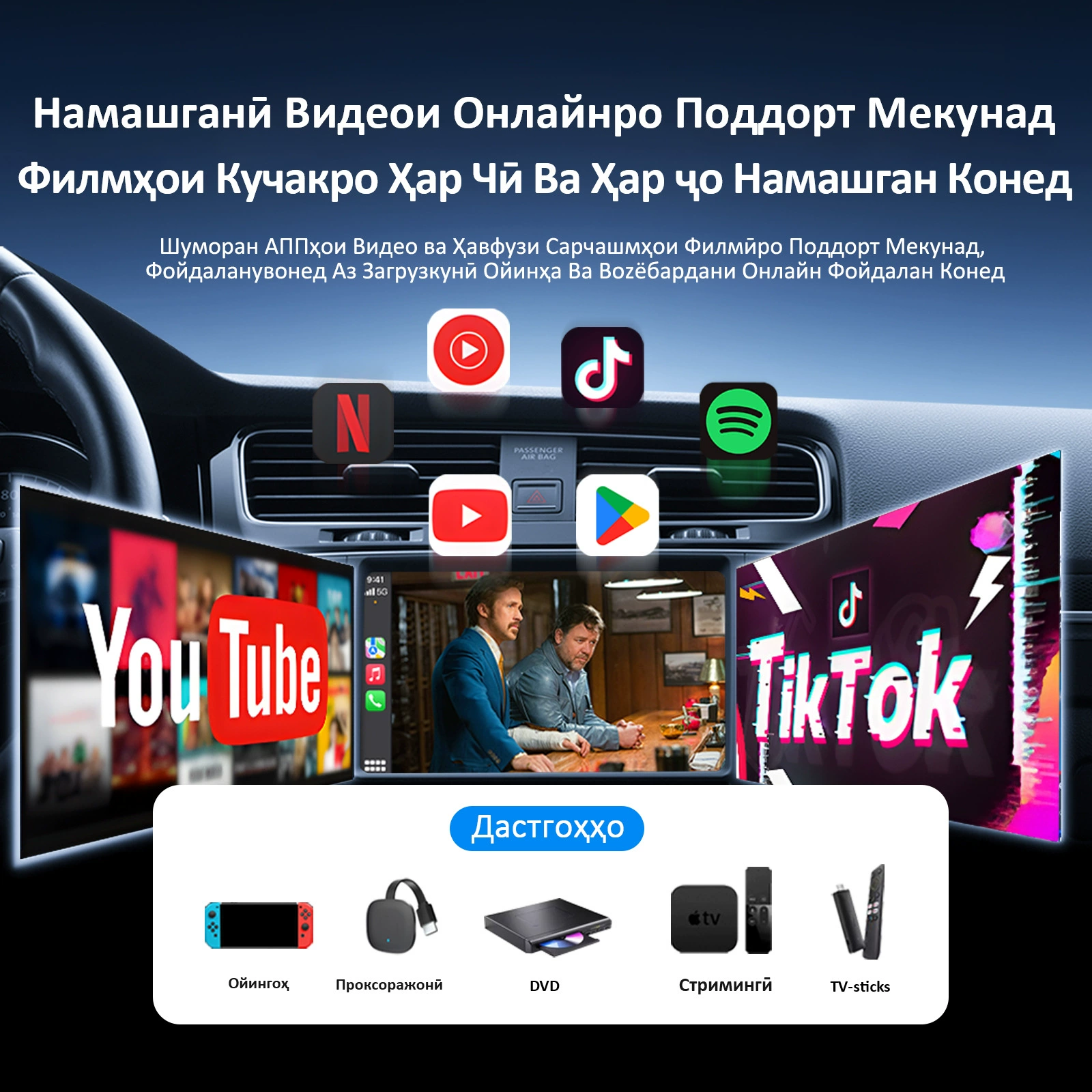 Пустини CarPlay айналтири Кабели
