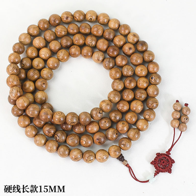 Fábrica al por mayor ala de pollo pulsera de madera hombres y mujeres pareja joyería regalo Rosario pulsera de madera wenwan 108 cuentas de Buda
