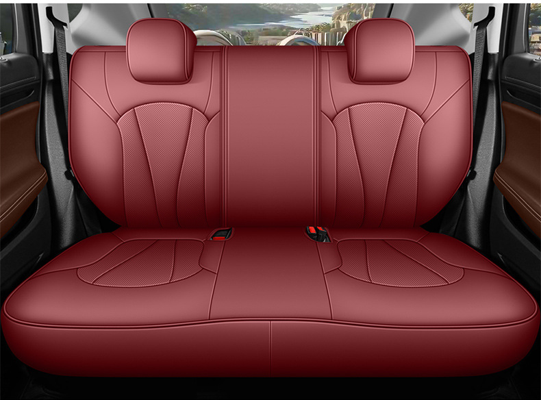 Factory Direct Sales of Perforated Leather Wear-Resistant Car Seat Cushions and Full-Coverage Special Car Seat Covers for the Verano
