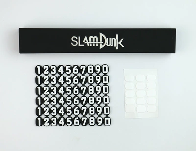 SK temporary parking phone number plate 3D ornament, luminous, simple design, car parking sign, high-end accessory (Nömrəli dayanma kartı) - black