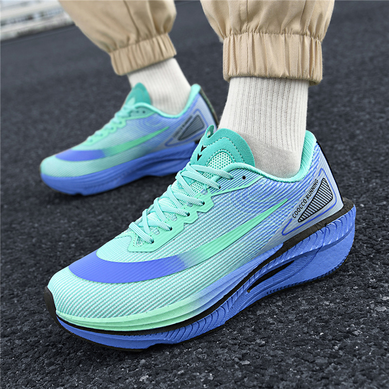 Zapatos de correr profesionales de maratón de otoño, zapatos deportivos transpirables para hombres y mujeres, zapatos de corrida de carbono ligero y amortiguador.