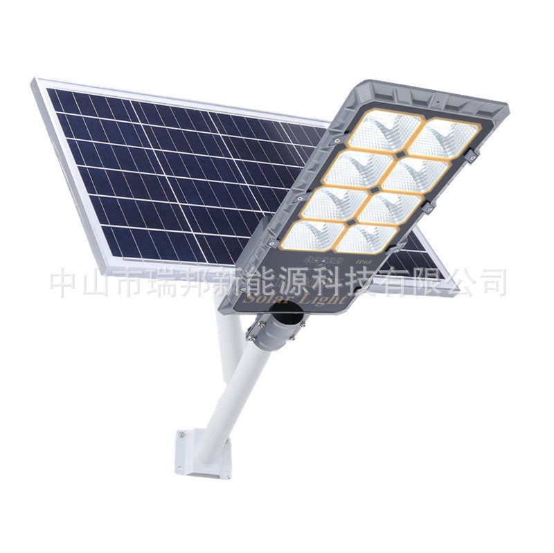 Luz solar de calle a prueba de agua de alta potencia al aire libre 8 tazas reflector 500W600W1000W con función de control remoto