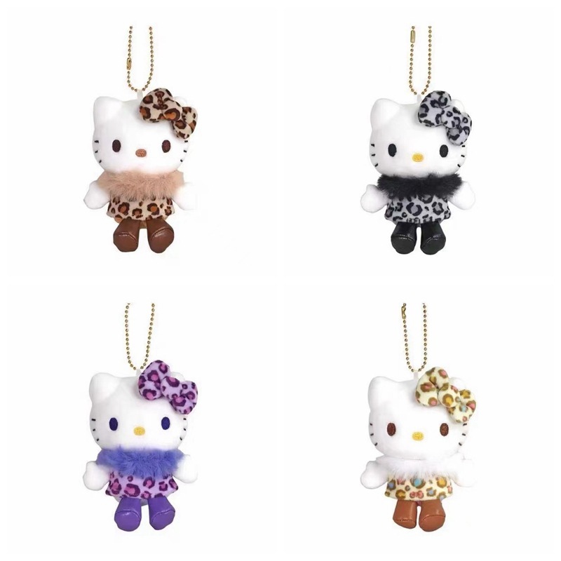 かわいいヒョウ柄シリーズのケイティのペンダントのぬいぐるみのおもちゃkt猫のバッグの装飾品のキーホルダーの装飾品|undefined