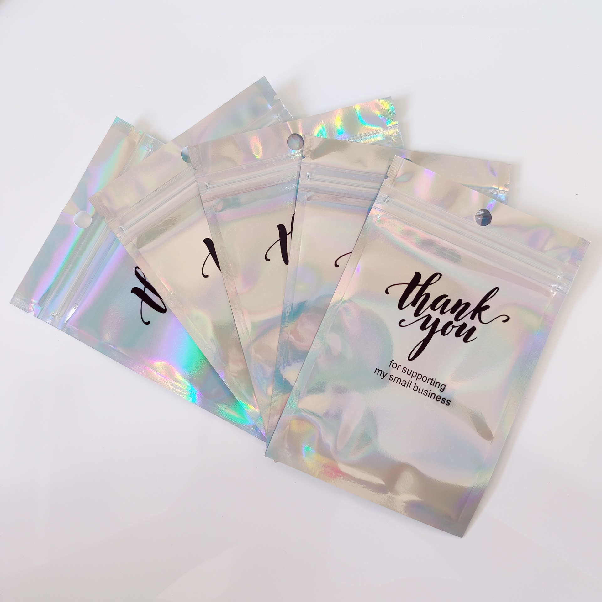 Fashion Simple Style Letter Synthetics 3d Print Transparent Jewelry Packaging Bags display picture 2