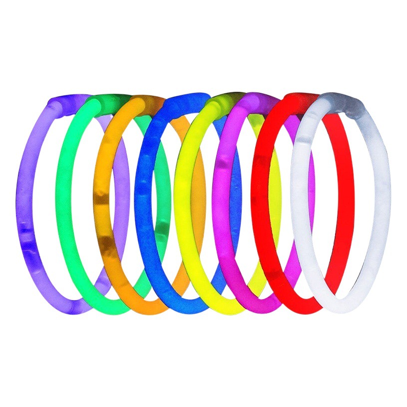 Barras luminosas desechables al por mayor para conciertos, pulseras luminosas, juguetes con barras luminosas, 100 piezas de barras fluorescentes con personalización de etiquetas.