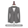 Single -built gray white edge jacket