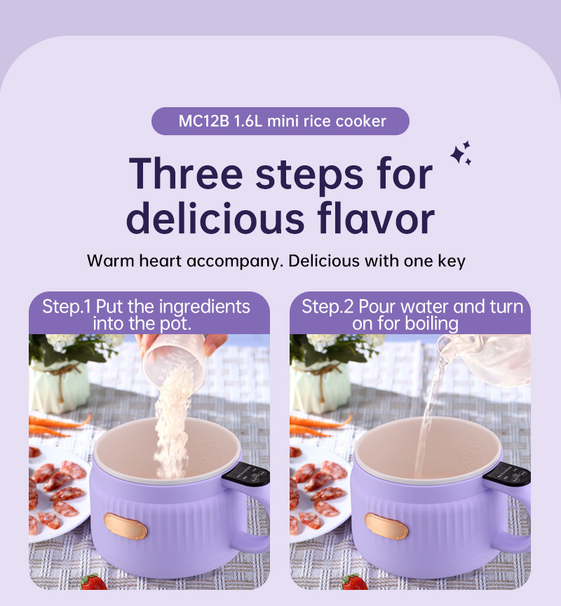 Cross-Border 110V Electric Small Multi-Functional Household Dormitory Instant Noodle Cooker US UK EU Plug_voghion.com