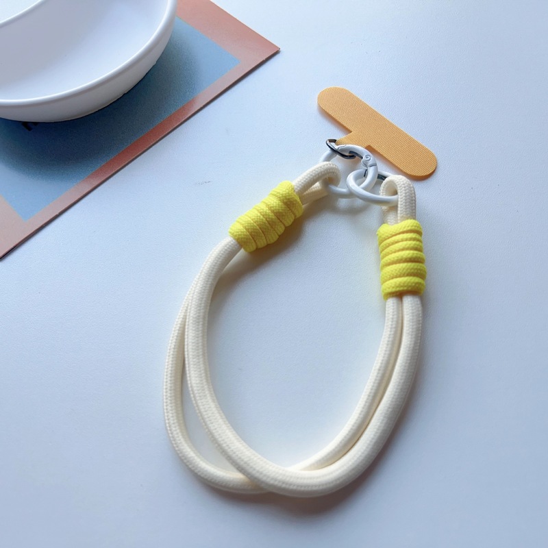 Insシンプル小衆携帯電話ストラップマカロン色編みチェーン短いペンダントキーホルダーdiyイヤホンチェーン|undefined