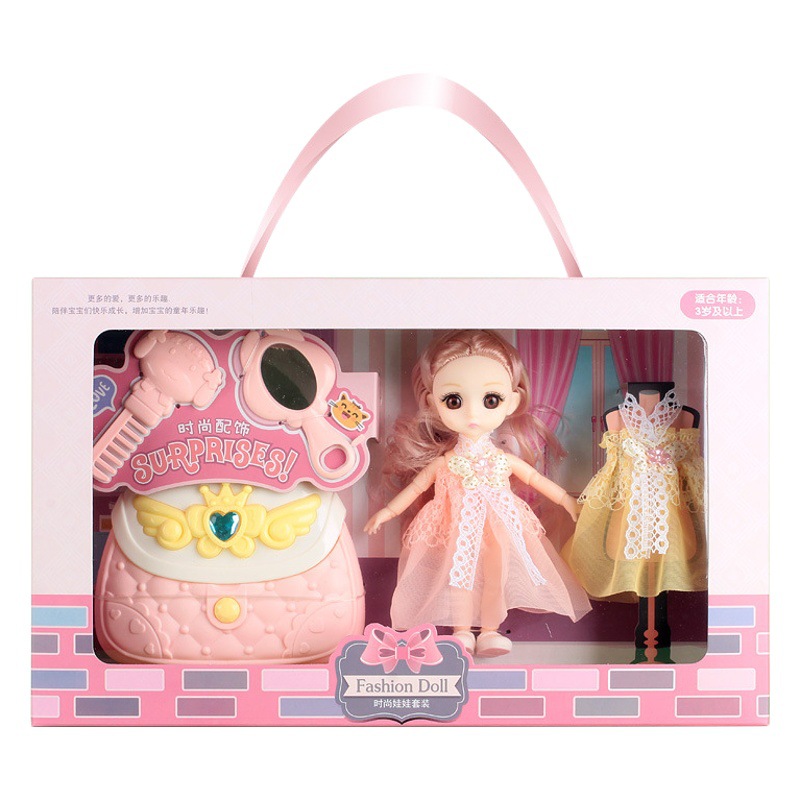 Muñeca Princesa Barbie en Caja, Caja de Regalo, Juego de Regalo para Niños, Juego de Muñecas, Juguetes para Niñas