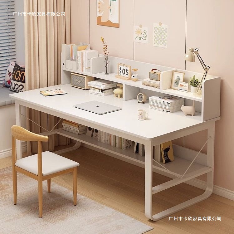 Computer Desk Desktop Desk Home Bookshelf Integrated Bedroom with Drawer Student Writing Desk Study Desk Office Desk