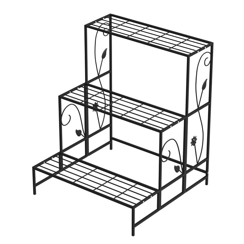 多層鉄段付きフラワーラック収納ラックバルコニーリビングルーム屋内床置き新しい多肉植物植木鉢フラワーラック