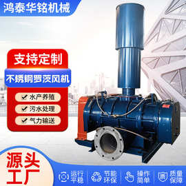 工业三叶罗茨风机高压曝气变频气力输送污水处理水产养殖增氧机
