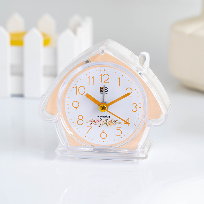 Ventas directas de fábrica simple reloj de alarma de plástico estudiante de color caramelo reloj de casa con luz clara y fácil de llevar reloj despertador
