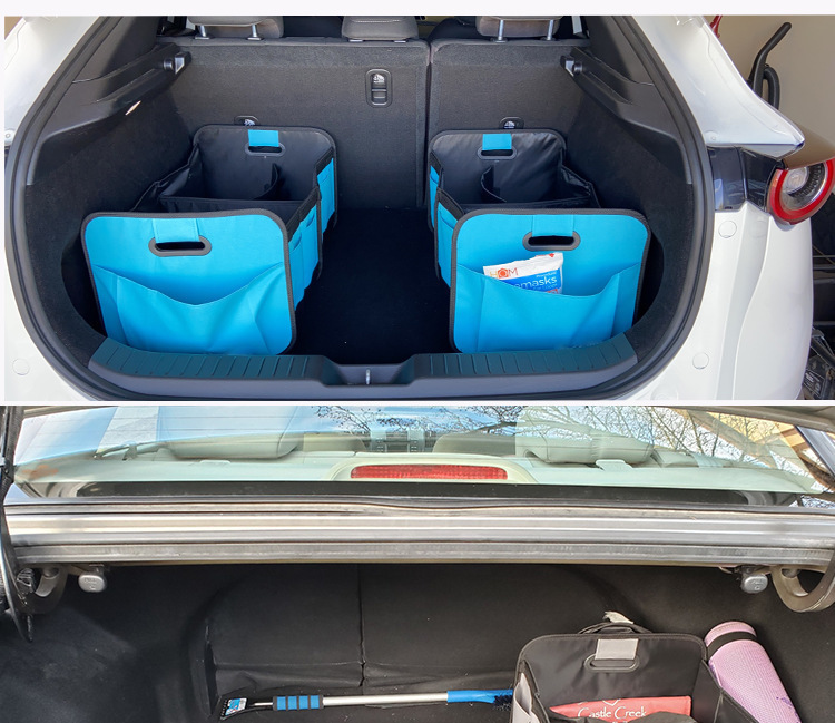 Cross-Border Car Storage Box, Trunk Storage Box, Car-Mounted Storage Box, Large Capacity Foldable Oxford Cloth Storage Box