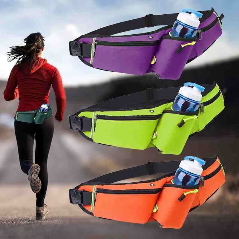 Fashionable multifunctional fitness running mobile phone outdoor invisible kettle waist bag outdoor sports waist bag_voghion.com