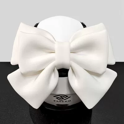 Retro Bow Internet Celebrity, Motosiklet dəbilqələri - pure-white-bow