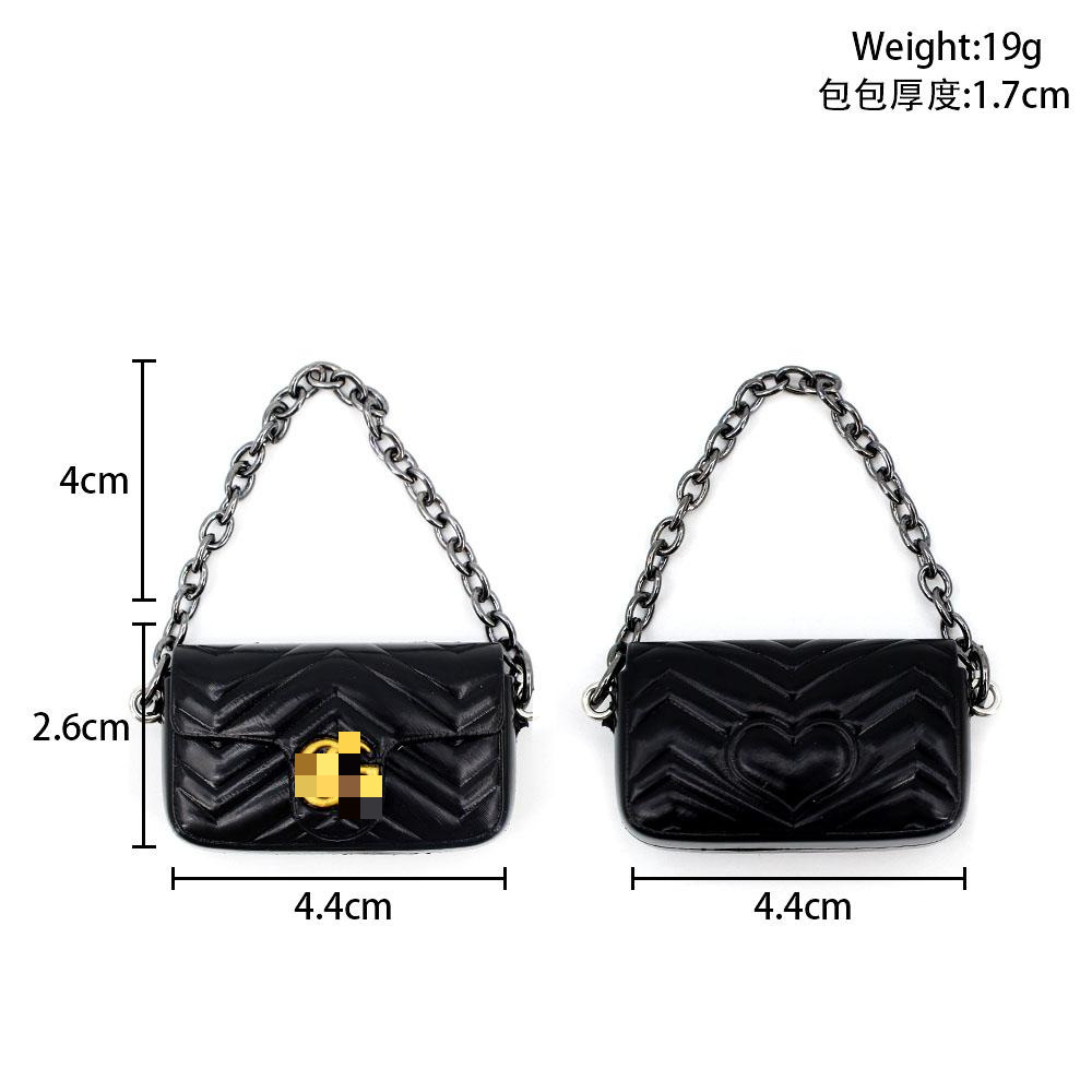 Dollhouse mini muñeca casa pequeña bolsa BJD bolsa de estilo de marca 6 centavos bolsa de muñeca 30 cm accesorios de muñeca