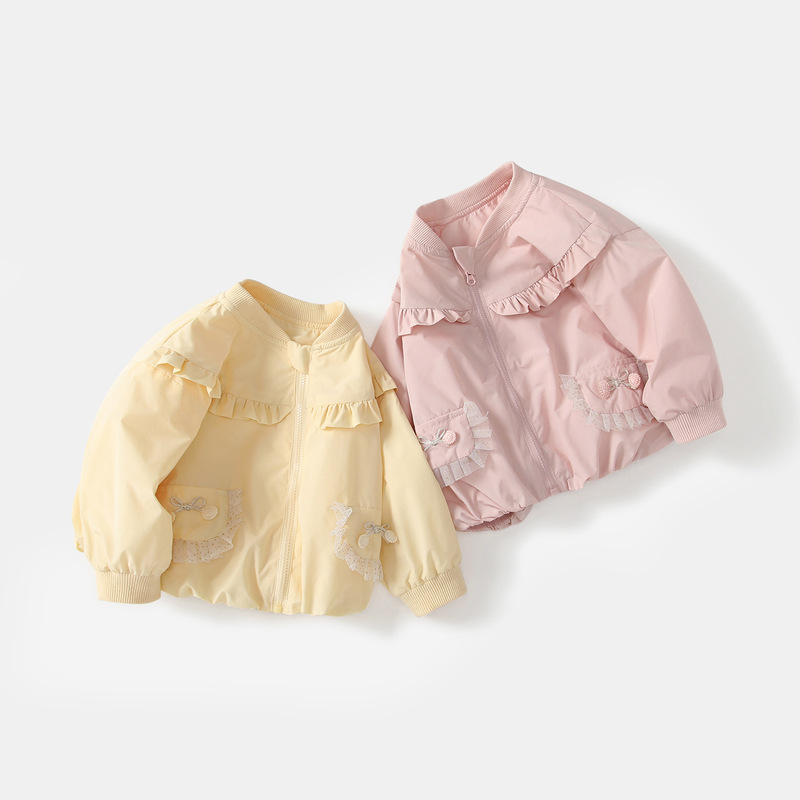 Baby Jacket Autumn New Style Girls' Trendy Top Infant Spring and Autumn Jacket Children's Fashionable Autumn Outerwear