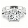 S925 sterling silver (all moissanite) heart-shaped 9*9mm/3 carat women's ring