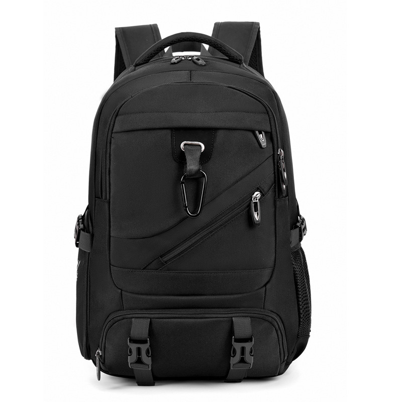 Cross-border men's backpack, college student laptop bag, simple and large capacity, independent shoe compartment, travel bag, can be hung on a trolley case