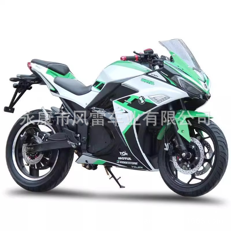 3000w72v alta potencia eléctrica pequeña motocicleta Ninja motocicleta eléctrica de alta velocidad ECO Kawasaki Ninja