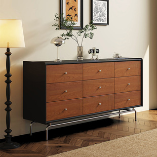 Second-Hand Chest of Drawers, Six-Drawer Cabinet, Solid Wood Bedroom, Living Room, Wall Storage Cabinet, Large Capacity Master Bedroom, Nine-Drawer Cabinet, Storage Cabinet