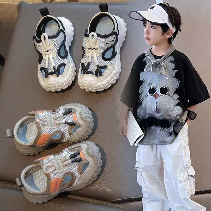 Детская спортивная обувь 2025 весна и лето новая дышащая сетка для мальчиков