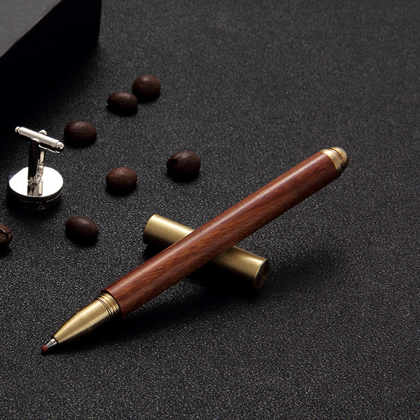 brass wooden rollerball pen sandalwood for students