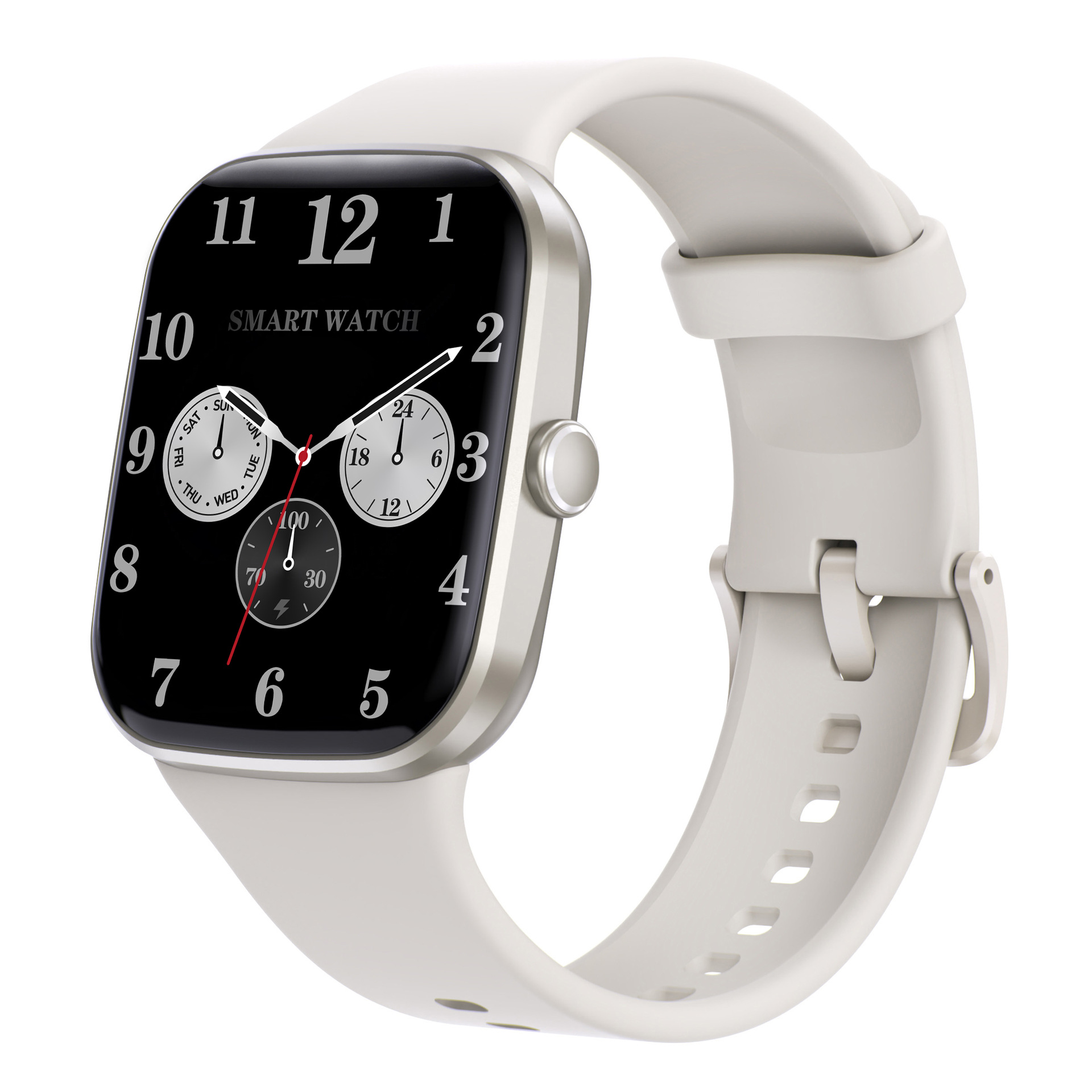 Reloj Q32 con pantalla grande y llamadas por Bluetooth, monitorización de frecuencia cardíaca y oxígeno en sangre, monitorización de la salud femenina, resistente al agua 3ATM, batería de larga duración con Bluetooth