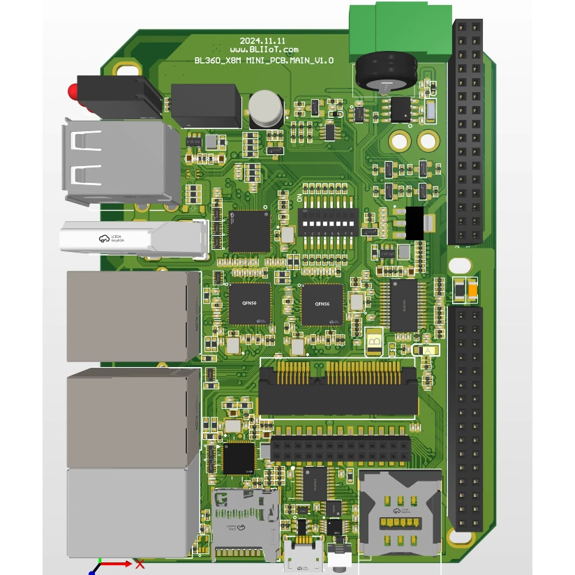 AIOT Встроенный краевой компьютер бариевой рений RAMxy серии бариевой рений BL342B поддерживает вторичную разработку локально