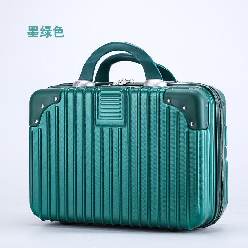 14 pulgadas de equipaje caso cosmético de las mujeres nueva bolsa de viaje en seco Mini caja de almacenamiento portátil caja de la madre y el niño fijo LOGO venta al por mayor