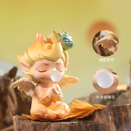 Blind Box Doll Handheld Figure National Trend Novelty Desk Decor Home Ornament Wedding Gift Eastern God Beast Cross-Border New Product