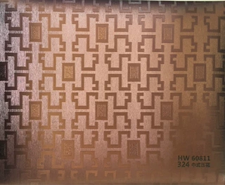 2023新款PVC包覆膜 工厂直销  HW 60811中式压花包覆膜