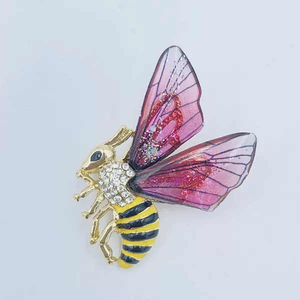 Light KC gold pink bee