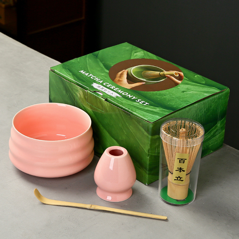 抹茶茶碗日本式抹茶宋代点茶道具陶磁器茶碗カップミキサー抹茶ブラシ茶コップセット|undefined