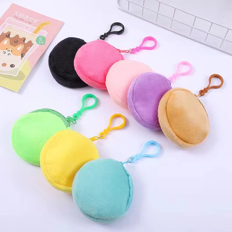 Cute Creative Bookbag Coin Purse Hanging Keychain Bag Pendant Simple Headset Storage Bag Light Board Bag