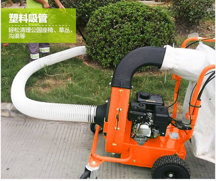 自走式吸树叶机 燃油式枯叶清扫车 公园树叶高尔夫球场吸叶车