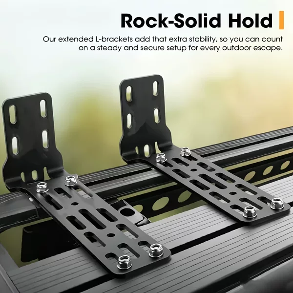 Universal mounting bracket for car side awnings, car canopy sunshade crossbar, roof basket fixing component, heavy-duty rack