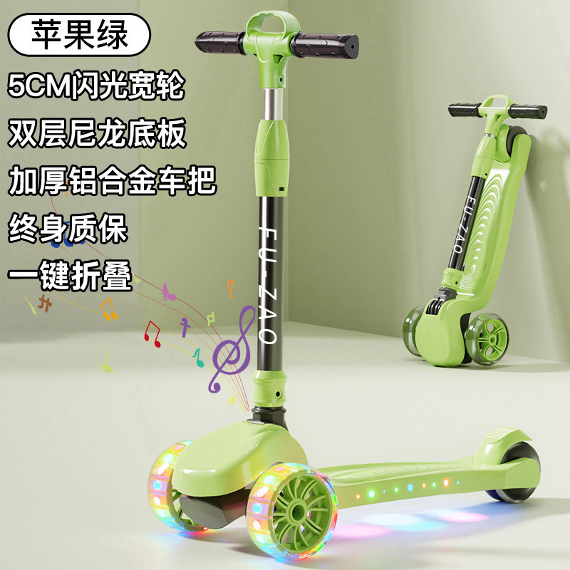 Scooter para niños 1 a 3 a 6 a 12 años plegable 10 a 15 niños, niñas, bebés, pedales para niños grandes