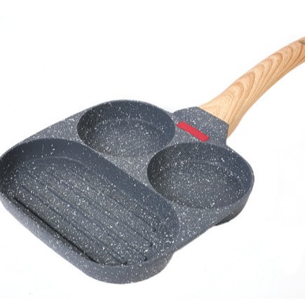 Sartén de tortilla maifan sartén de piedra sartén antiadherente para el hogar pan de cuatro agujeros mini pan de desayuno tortilla artefacto pequeño pan de panqueque