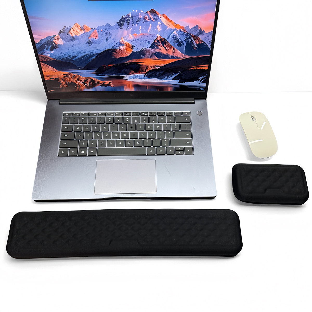 마사지 키보드 손목 받침대 + 미니 받침대 블랙